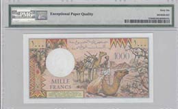 Djibouti, 1.000 Francs, 1991, UNC, p37d  PMG ... 