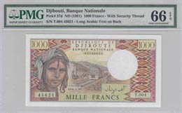 Djibouti, 1.000 Francs, ... 