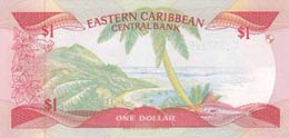 East Caribbean States, 1 Dollar, 1985/1988, ... 
