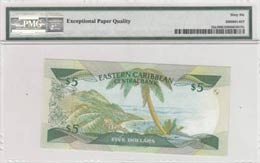East Caribbean States, 5 Dollars, 1988-1993, ... 
