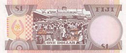Fiji, 1 Dollar, 1980, UNC, p76  Queen ... 