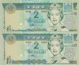 Fiji, 2 Dollars, 2002, ... 