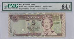 Fiji, 5 Dollars, 2002, ... 