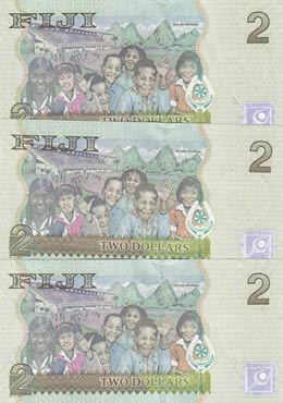 Fiji, 2 Dollars, 2011, UNC, p109b, (Total 3 ... 