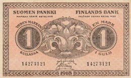 Finland, 1 Markka, 1918, ... 