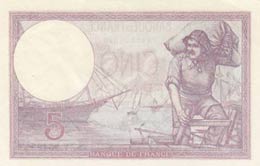 France, 5 Francs, 1933, AUNC, p72e  