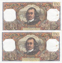 France, 100 Francs, 1972, UNC, p149d, (Total ... 