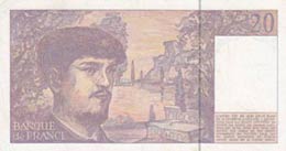 France, 20 Francs, 1993, AUNC, p151g  