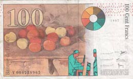 France, 100 Francs, 1997, VF, p158  