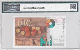 France, 100 Francs, 1997, UNC, p158  NPGS 67 ... 
