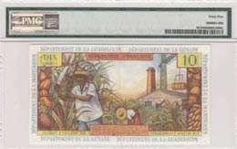 French Antilles, 10 Francs, 1964, XF, p8b  ... 