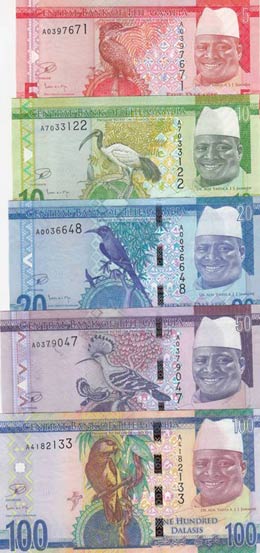 Gambia, 5-10-20-50-100 ... 