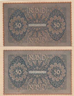 Germany, 50 Mark, 1919, UNC (-), p66, (Total ... 