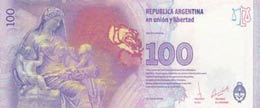 Argentina, 100 Pesos, 2016, UNC, p358c  Eva ... 
