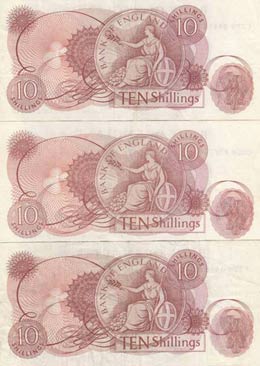 Great Britain, 10 Shillings, 1967, XF, ... 