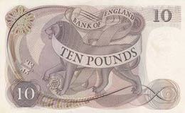 Great Britain, 10 Pounds, 1966/1970, UNC, ... 