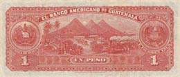 Guatemala, 1 Peso, 1923, VF, pS-116  