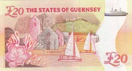 Guernsey, 20 Pounds, 1996, UNC, p58b  Queen ... 