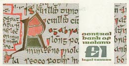 Ireland, 1 Pound, 1989, AUNC (-), p70d  