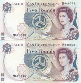Isle of Man, 5 Pounds, ... 