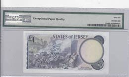 Jersey, 1 Pound, 1976-1988, UNC, p11b  PMG ... 