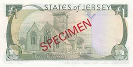 Jersey, 1 Pound, 1989, UNC, p15a, SPECIMEN ... 