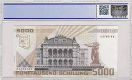 Austria, 5.000 Schilling, 1989, UNC, p153a  ... 