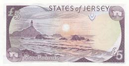 Jersey, 5 Pounds, 1989, UNC, p16r  ... 
