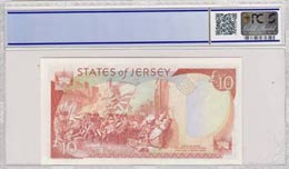 Jersey, 10 Pounds, 1993, UNC, p22a  PCGS 66 ... 