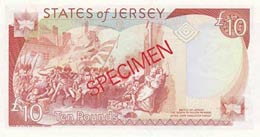 Jersey, 10 Pounds, 1993, UNC, p22s, SPECIMEN 