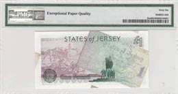 Jersey, 1 Pound, 1995, UNC, p25a  PMG 66 EPQ ... 