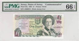 Jersey, 1 Pound, 1995, ... 