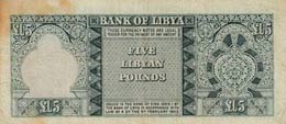 Libya, 5 Pounds, 1963, FINE, p31  