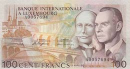 Luxembourg, 100 Francs, ... 
