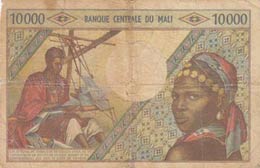 Mali, 10.000 Francs, 1970/1984, FINE, p15e  ... 