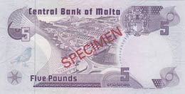 Malta, 5 Liri, 1979, UNC, pCS1, SPECIMEN ... 