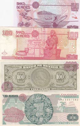 Mexico, (Total 4 banknotes) 50 Pesos, 2000, ... 
