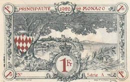 Monaco, 1 Franc, 1920, XF, p5  