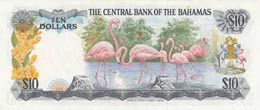 Bahamas, 10 Dollars, 1974, XF, p38b  