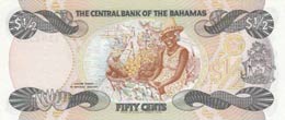 Bahamas, 1/2 Dollar, 1984, UNC, p42  Queen ... 