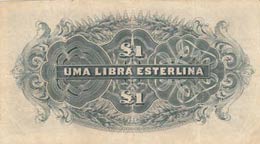 Mozambique, 1 Libra, 1934, VF, pR31  