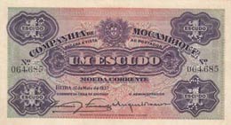 Mozambique, 1 Escudo, ... 
