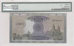 Netherlands, 20 Gulden, 1939-41, UNC, p54  ... 