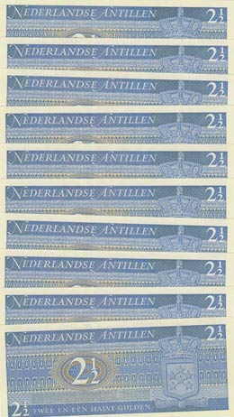 Netherlands Antilles, 2 1/2 Gulden, 1970, ... 