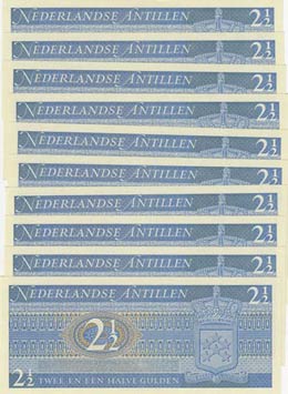 Netherlands Antilles, 2 1/2 Gulden, 1970, ... 