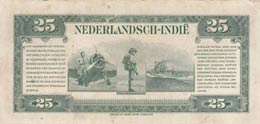Netherlands Indies, 25 Gulden, 1943, VF, ... 