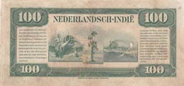 Netherlands Indies, 100 Gulden , 1943, FINE, ... 