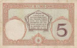 New Caledonia, 5 Francs, 1926, VF, p36b  