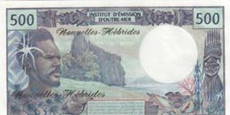 New Hebrides, 500 Francs, 1979, UNC, p19c  