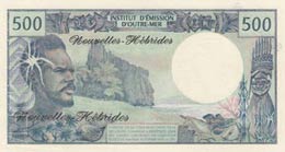 New Hebrides, 500 Francs, 1970, UNC, p19s, ... 